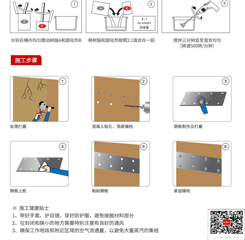 包钢城西粘钢加固施工过程